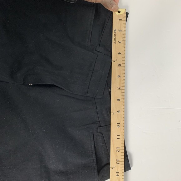 ESCADA VTG Designer Sport Pants Black Casual Silk Cotton Wide Leg Womens 38 XL - Picture 11 of 16